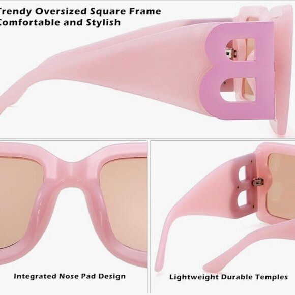 🎉Back in Stock!! Trendy 2024 Oversized Square Sunglasses - Picture 4 of 6